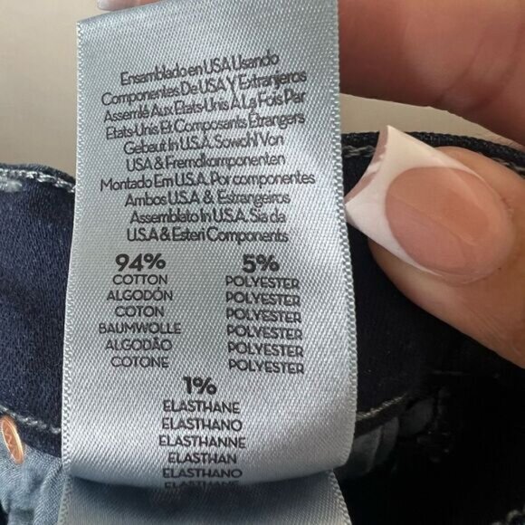 Mother Karaoke In Kyoto Blue High Waisted Pixie Rail Skimp Skinny Jeans 23 - Picture 13 of 14